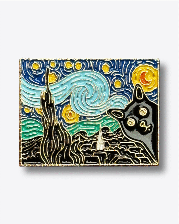 Pin Gato Rostro Estrellado